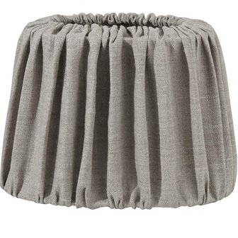 Lniany podłużny abażur plisowany Omera 20cm